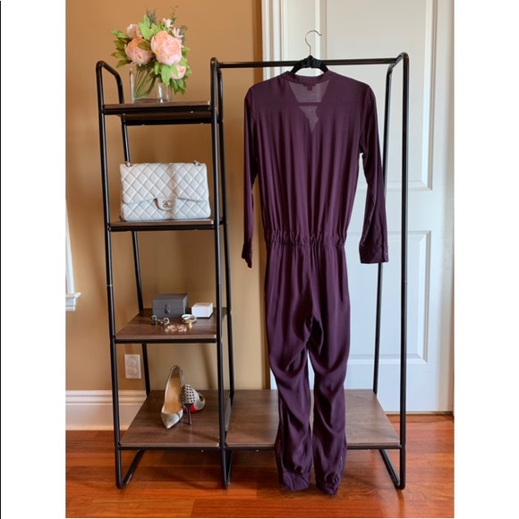 Splendid Chelsea Voile Jumpsuit in Aubergine, XS - Picture 2 of 8